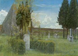 Walter Crane, Shelley's Tomb (tratto da http://www.victorianartinbritain.co.uk/)